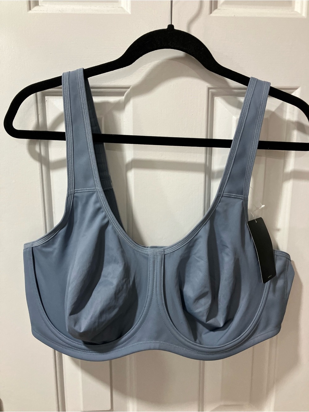 Supportive Full-Coverage Underwire Bra in Slate Blue